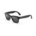 Ray-Ban Meta Wayfarer (Gen 3) AI glasses in Matte Black / Grey - angled view showing the frame and temple.