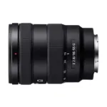 Sony E 16-55mm F2.8 G lens - side view showing the E 2.8/16-55 G marking and zoom scale.