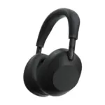 Sony WH-1000XM6 wireless headphones in Black - side view.