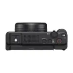 Sony ZV-1 II vlog camera in black, top view with the Multi Interface Shoe and zoom lever